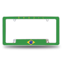 Rico Industries Brazil Flag mindentt autipari rendszmkeret authoz/teherauthoz/terepjrhoz (12"" x 6"")