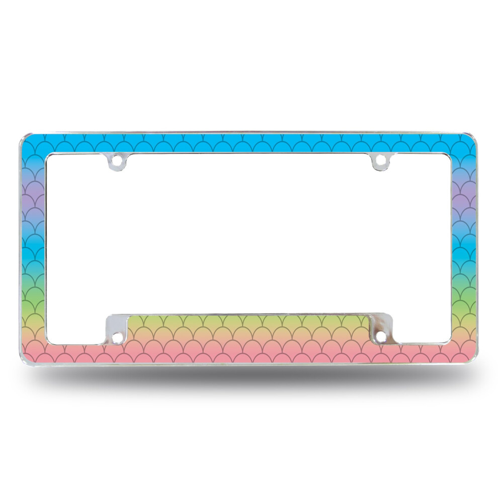 Rico Industries Mermaid All Over Automotive License Plate Frame For Car/Truck/Suv (12"""" X 6"""") 611407545164