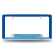 Rico Industries Blue Geometric Mønster overalt på bilens nummerplade til bil/lastbil/SUV (12 """" x 6 """")
