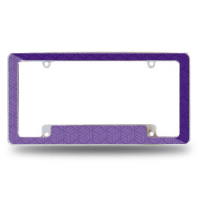Cadre de plaque d'immatriculation automobile violet    motif g  om  trique Rico Industries pour voiture/camion/SUV (12"" x 6"")