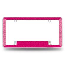 Rico Industries Pink Geometric Mønster overalt på bilens nummerplade til bil/lastbil/SUV (12 """" x 6 """")