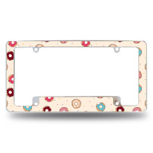 Cadre de plaque d'immatriculation automobile Rico Industries Donut2 pour voiture/camion/SUV (12"" x 6"")