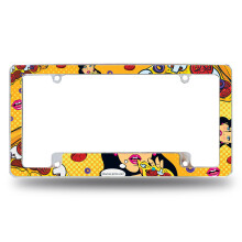 Rico Industries Wanna Pizza Me All Over Automotive rendszmkeret authoz/teherauthoz/terepjrhoz (12"" x 6"")