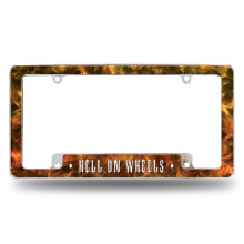 Rico Industries Hell on Wheels over hele bilindustrien nummerplade til bil/lastbil/SUV (12 """" x 6 """")
