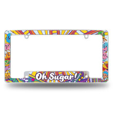 Cadre de plaque d'immatriculation Rico Industries Oh Sugar! pour voiture/camion/SUV (30,5 x 15,2 cm)