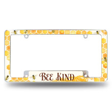 Rico Industries Bee Kind Pattern mindentt autipari rendszmkeret authoz/teherauthoz/terepjrhoz (12"" x 6"")