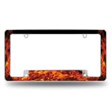 Rico Industries FIRE over hele bilens nummerplade til bil/lastbil/SUV (12 """" x 6 """")
