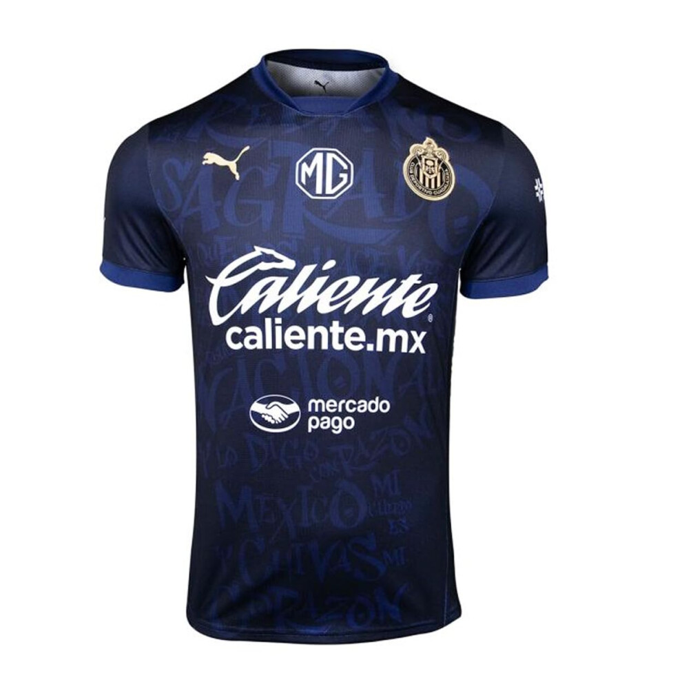 PUMA Chivas Men's Alternative Third Jersey 2024/25 (US  Alpha  X-Large  Regular  Regular  Navy)