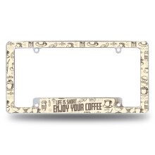 Rico Industries Life Is Short Nyd din kaffe overalt i bilindustrien nummerplade til bil/lastbil/SUV (12 """" x 6 """")