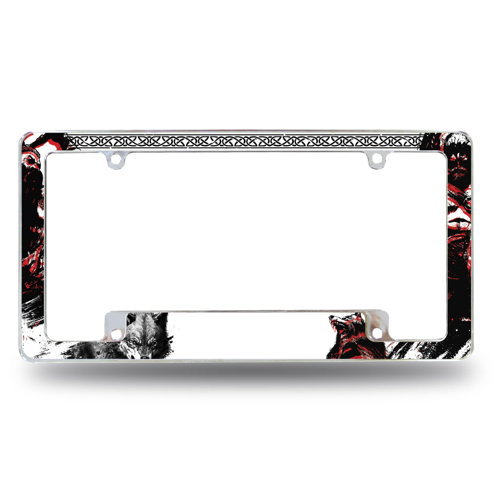 Rico Industries Norse All Over Automotive License Plate Frame For Car/Truck/Suv (12"""" X 6"""") 611407545980