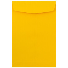 Jam Paper 6 x 9 Catlogo de extremo abierto Sobres premium - Amarillo de girasol - 25/paquete