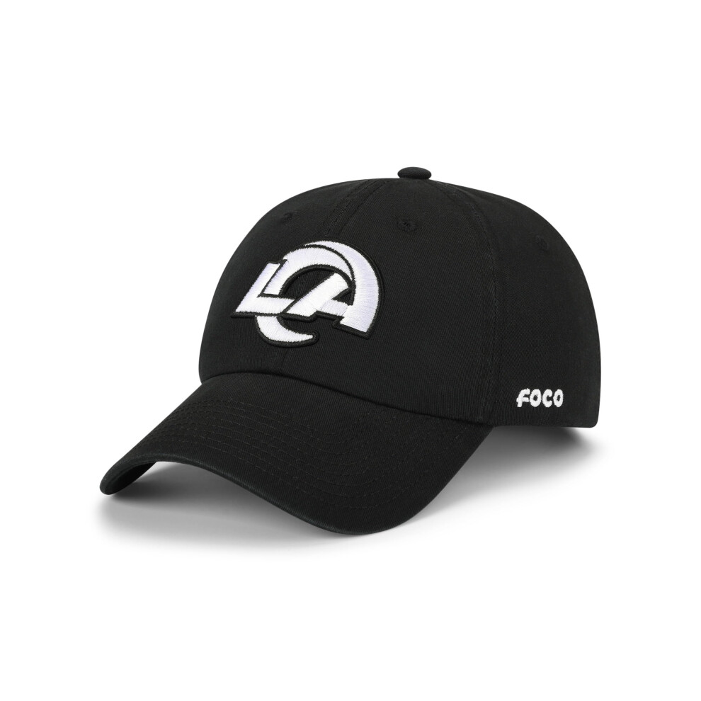 Foco Herren Los Angeles Rams Cap Nfl Team Logo Schwarz & Wei Freizeitm Tze-image