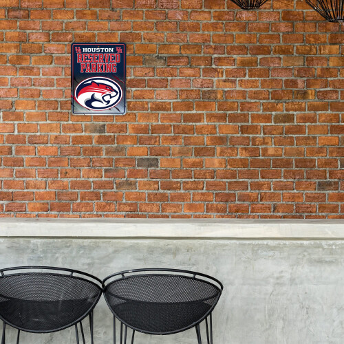Rico Industries NCAA Houston Cougars Placa de Estacionamento de Metal 8.5 x 11 Polegadas 1