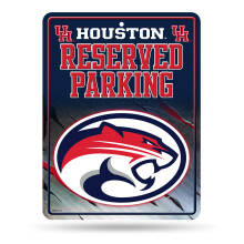 Rico Industries NCAA Houston Cougars Placa de Estacionamento de Metal 8.5 x 11 Polegadas