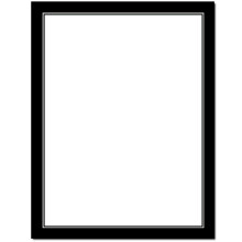 Basic Border Letterhead Laser & Inkjet Printer Paper - Brights (Black  25 Pack)