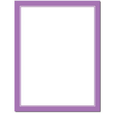 Basic Border Brevhoved Laser & Inkjet Printer Papir - Brights (lilla 25 Pack)