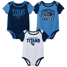 Body s kr tkym ruk vom Outerstuff NFL pre novorodencov a dojcat Variety, 3 kusy - Tennessee Titans 3-6M