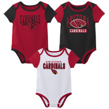 Body s kr tkym ruk vom Outerstuff NFL pre novorodencov a dojcat Variety, 3 kusy - Arizona Cardinals 18M