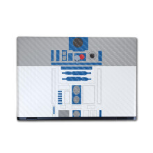 Carbon Fiber Laptop Skin Compatible with Alienware M16 R2 (2024) - Cyber ??Bot - Premium 3M Vinyl Protective Wrap Decal Cover - Snadn aplikace | Vyr