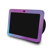 Skin kompatibel mit Amazon Echo Show 8 (3. Generation 2023)  Lila Nebel  Hochwertige 3M-Vinyl-Schutzfolie  einfach anzubringen | Hergestellt i