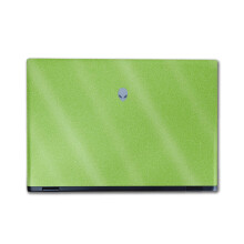 Skin protettiva lucida con glitter per laptop compatibile con Alienware M16 R2 (2024) - Verde lime - Pellicola protettiva in vinile 3M di alta qu