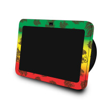 La peau compatible avec Amazon Echo Show 8 (3e g n ration 2023) - Rasta Lion - Premium 3M Vinyl Protective Wrap Decal Cover - Facile appliquer