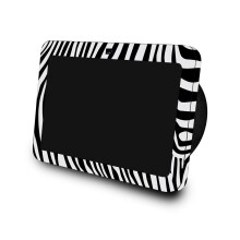 Skin Compatible con Amazon Echo Show 8 (3ra generacin 2023) - Zebra negra - Cubierta de calcomana protectora de vinilo 3M Premium 3M - Fcil de apl