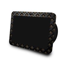 Skin kompatibel mit Amazon Echo Show 8 (3. Generation 2023)  Schwarze Wand  Hochwertige 3M-Vinyl-Schutzfolie  einfach anzubringen. Hergestellt