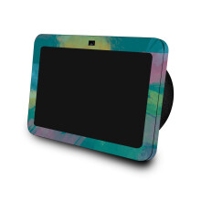 Skin Compatible con Amazon Echo Show 8 (3ra Gen 2023) - Azul de acuarela - Cubierta de calcomana protectora de vinilo 3M Premium 3M - Fcil de aplic