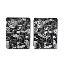 Película de Fibra de Carbono Compatível com Apple Smart Folio para iPad Pro 11 polegadas (M2) 2024 - Mono Hip Hop