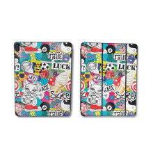 Custodia protettiva lucida glitterata compatibile con Apple Smart Folio per iPad Pro 11 pollici (M2) 2024 - Sticker Bomb - Custodia protettiva in