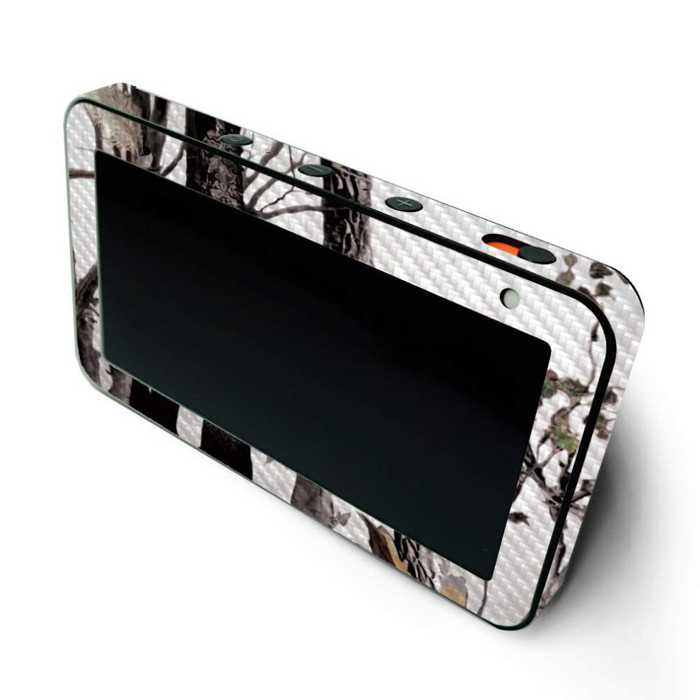 Mightyskins Carbon Fiber Skin For Amazon Echo Show 5 (Gen 1 & Gen 2) - Artic Camo | Durable Textured Carbon Fiber Finish | Easy To Apply And Change St 736684467197