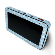 Custodia in fibra di carbonio MightySkins per Amazon Echo Show 5 (Gen 1 e Gen 2) - Designer azzurro | Finitura in fibra di carbonio testurizzata