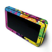 Mighty Skins Piel de fibra de carbono Mightyskins para Amazon Echo Show 5 (Gen 1 y Gen 2) - Flores coloridas | Acabado de fibra de carbono con textur