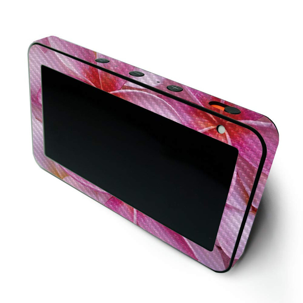 Mightyskins Carbon Fiber Skin For Amazon Echo Show 5 (Gen 1 & Gen 2) - Flowers | Durable Textured Carbon Fiber Finish | Easy To Apply And Change Style 736684465803