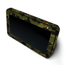 Piel de fibra de carbono Mayyyskins para Amazon Echo Show 5 (Gen 1 y Gen 2) - Camuflaje verde | Acabado de fibra de carbono con textura duradera | F