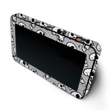 MIGHTY SKINS Custodia in fibra di carbonio MightySkins per Amazon Echo Show 5 (Gen 1 e Gen 2) - Teschi che ridono | Finitura in fibra di carbonio