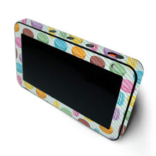 MIGHTY SKINS Custodia in fibra di carbonio MightySkins per Amazon Echo Show 5 (Gen 1 e Gen 2) - Macarons | Finitura in fibra di carbonio testuriz