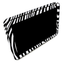 MightySkins Skin per Amazon Echo Show 8 (Gen 1) - Zebra Nera | Pellicola protettiva in vinile | Facile da applicare e cambiare stile | Prodotto n