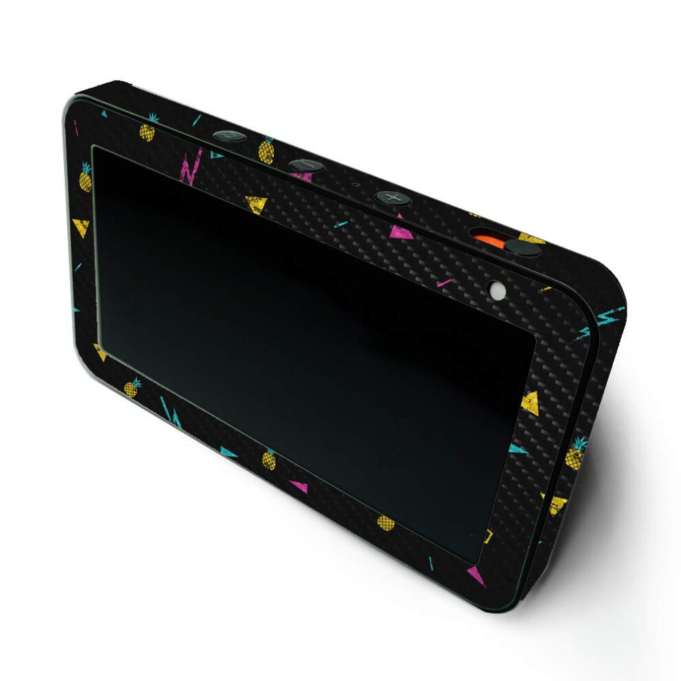 Mightyskins Carbon Fiber Skin For Amazon Echo Show 5 (Gen 1 & Gen 2) - Magic Pineapple | Durable Textured Carbon Fiber Finish | Easy To Apply And Chan 736684465087
