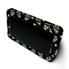 MIGHTY SKINS Custodia in fibra di carbonio MightySkins per Amazon Echo Show 5 (Gen 1 e Gen 2) - Teschi notturni | Finitura in fibra di carbonio t