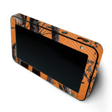 MightySkins Carbon Fiber Skin voor Amazon Echo Show 5 (Gen 1 & Gen 2) - Oranje Camo | Duurzaam Textuur