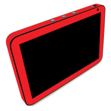 MightySkins Skin per Amazon Echo Show 8 (Gen 1) - Rosso pieno | Pellicola protettiva in vinile | Facile da applicare e cambiare stile | Prodotto