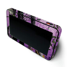 Piel de fibra de carbono Mayyyskins para Amazon Echo Show 5 (Gen 1 y Gen 2) - Camo de rbol prpura | Acabado de fibra de carbono con textura durader