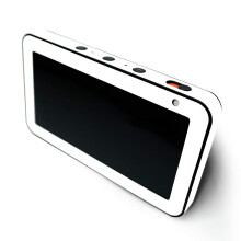 MIGHTY SKINS Custodia in fibra di carbonio MightySkins per Amazon Echo Show 5 (Gen 1 e Gen 2) - Bianco | Finitura in fibra di carbonio testurizza