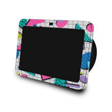 Carbonfaser-Skin, kompatibel mit Amazon Echo Show 8 (3. Generation 2023)  Awesome 80s  Premium 3M Vinyl-Schutzfolie, Aufkleber-Abdeckung  einf