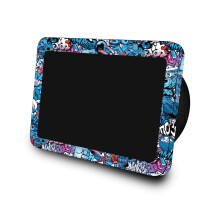 Carbonfaser-Skin kompatibel mit Amazon Echo Show 8 (3. Generation 2023)  Blue Meanies  Hochwertige 3M-Vinyl-Schutzfolie  einfach anzubringen |