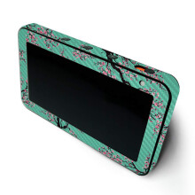 Custodia in fibra di carbonio MightySkins per Amazon Echo Show 5 (Gen 1 e Gen 2) - Ciliegio in fiore | Finitura in fibra di carbonio testurizzata