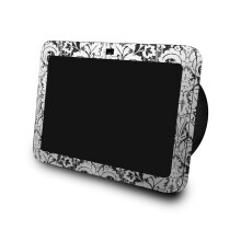 Glänzender Glitzer Skin für Amazon Echo Show 8 (3. Gen, 2023) - Floral Retro - Premium 3M Vinyl Schutzfolie - Einfach anzubringen