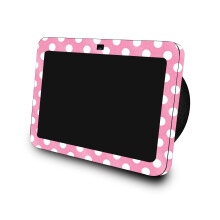 Glnzende Glitzer-Skin, kompatibel mit Amazon Echo Show 8 (3. Generation 2023)  Mini-Punkte  Hochwertige 3M-Vinyl-Schutzfolie  einfach anzubri